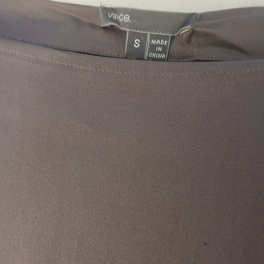 Vince Soft Beige Long Sleeve Blouse - Picture 2 of 5